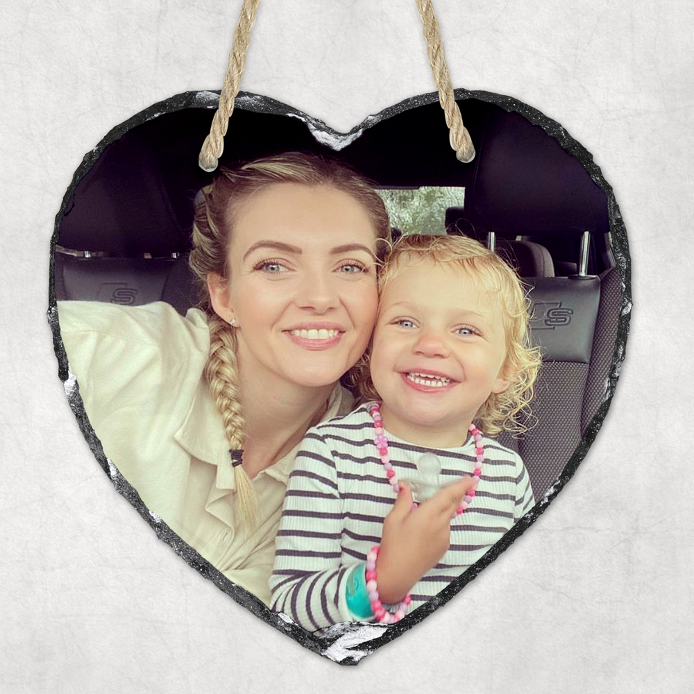 Personalised Hanging Heart Slate #1 image